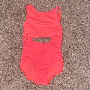 Vibrant Cutout Dance Leotard